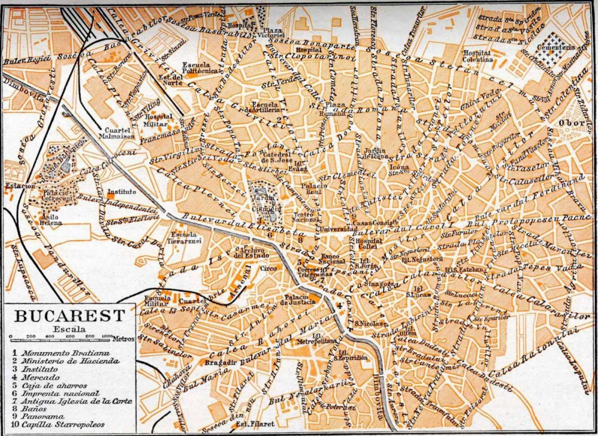 old town bucharest bản đồ