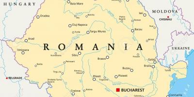 Thủ đô của romania bản đồ
