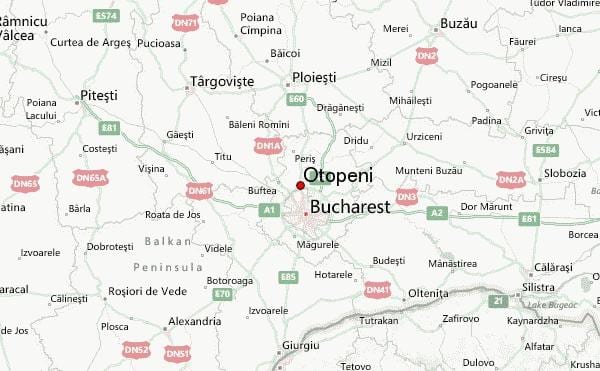 otopeni sân bay bản đồ