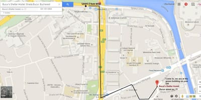 Bản đồ của ký túc xá bucharest