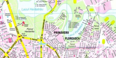 Bucharest thành phố, bản đồ du lịch