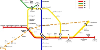 Tàu điện ngầm bản đồ bucharest romania