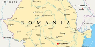 Bản đồ của bucharest romania