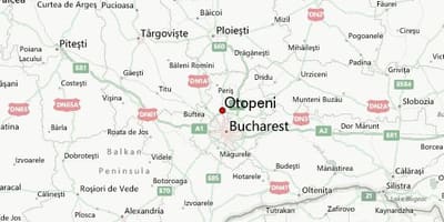 Otopeni sân bay bản đồ